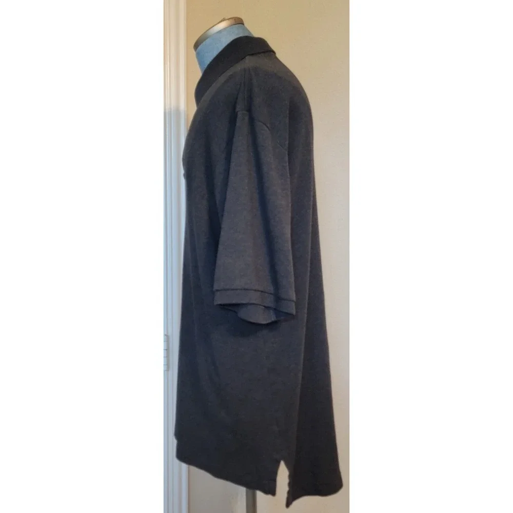 Polo Ralph Lauren Men's Gray Blue Label Pony Pique 100% Cotton Polo Shirt Sz XLT